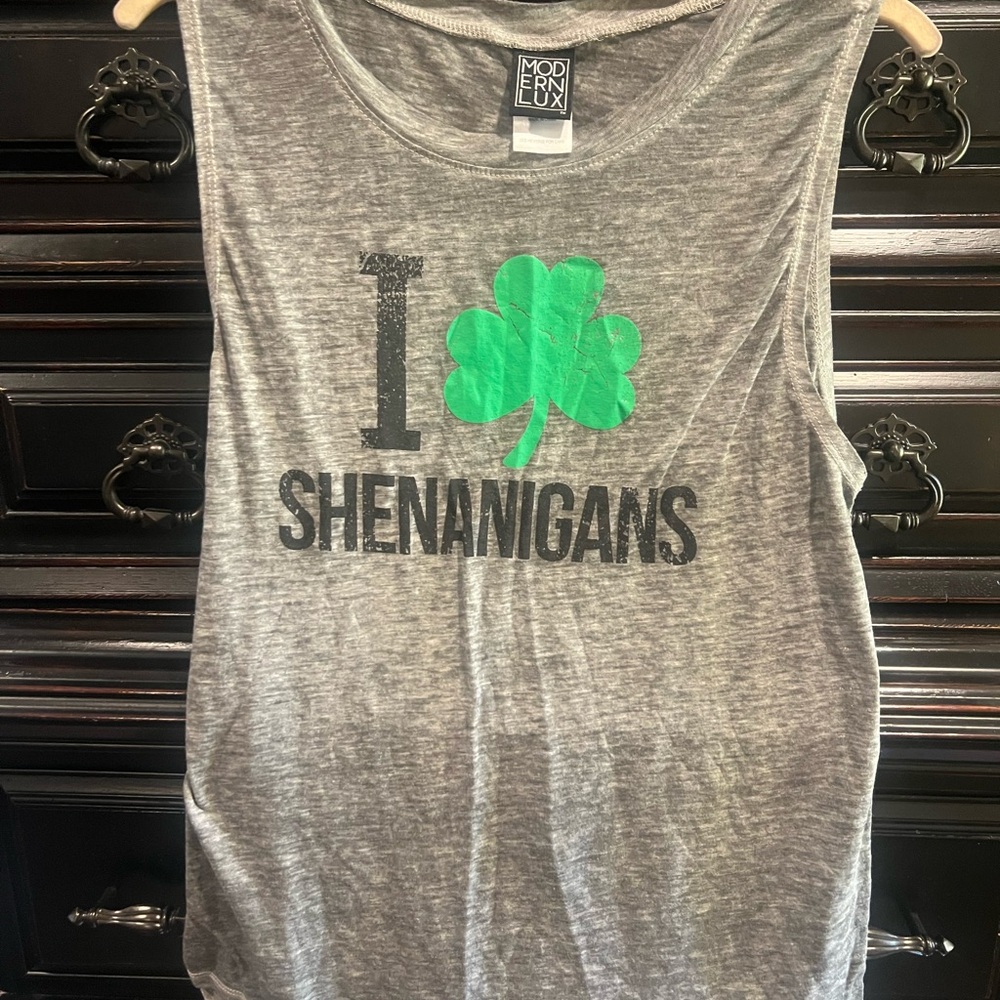 Modern Lux Heather Gray Graphic Tee